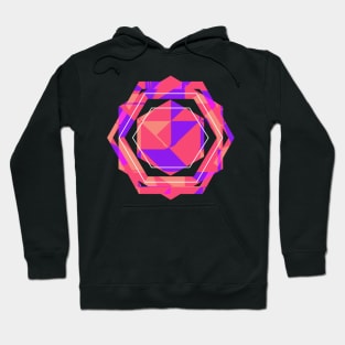 pink Geometric funny pop art Hoodie